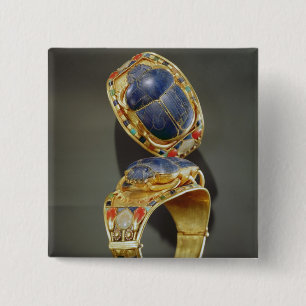 Bóton Quadrado 5.08cm Bracelete do escaravelho, do túmulo de Tutankhamu