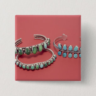 Bóton Quadrado 5.08cm Braceletes do Navajo