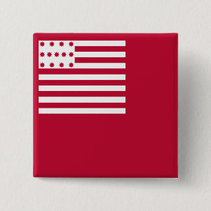 Bóton Quadrado 5.08cm Brandywine flag