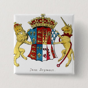 Bóton Quadrado 5.08cm Brasão de Jane Seymour