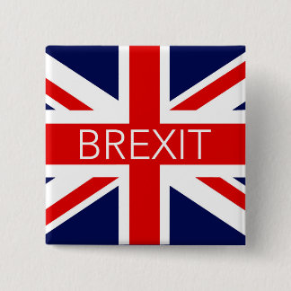 BÓTON QUADRADO 5.08CM BREXIT UNIÃO JACK - IMAGEM DE ALTA QUALIDADE