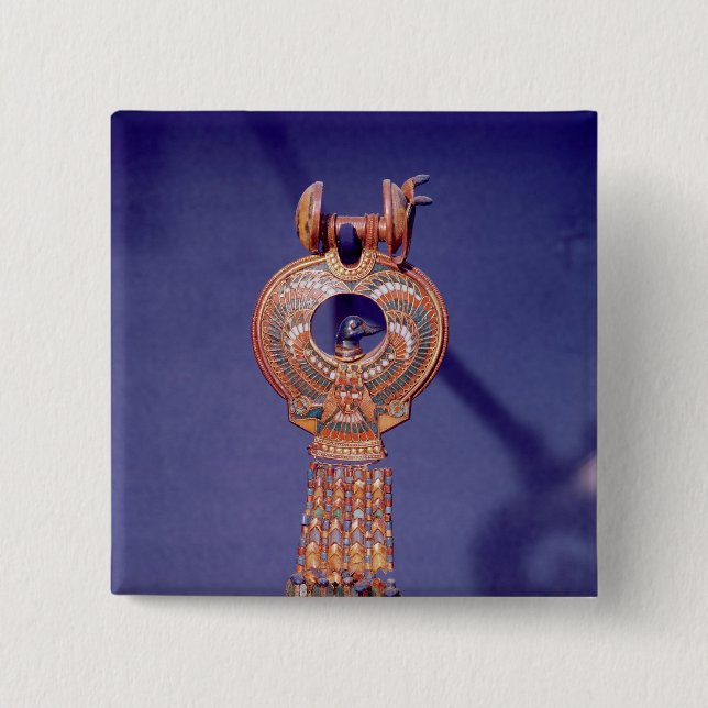 Bóton Quadrado 5.08cm Brinco esquerdo dos brincos de um par com a (Frente)