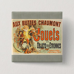 Bóton Quadrado 5.08cm Brinquedo francês Joets Friends Poster