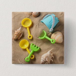 Bóton Quadrado 5.08cm Brinquedos da praia