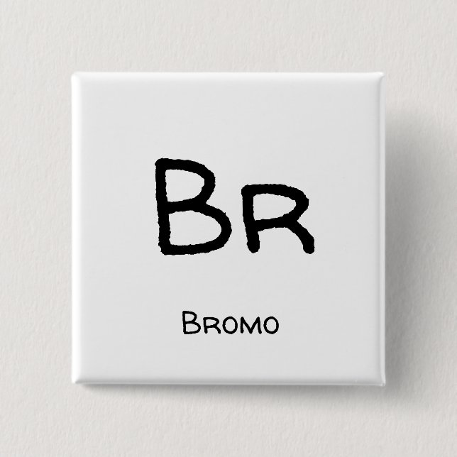 Bóton Quadrado 5.08cm Bromo - Br (Frente)