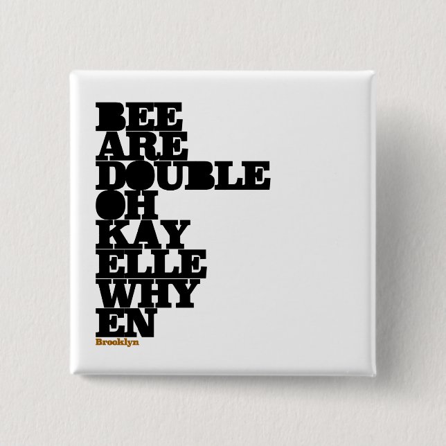 BÓTON QUADRADO 5.08CM BROOKLYN (Frente)