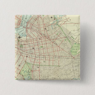 Bóton Quadrado 5.08cm Brooklyn e vizinhança