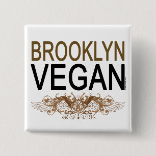 Bóton Quadrado 5.08cm Brooklyn Vegan