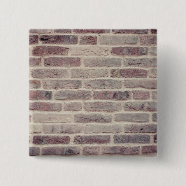 Bóton Quadrado 5.08cm Brown Brick Wall