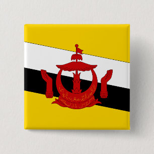 Bóton Quadrado 5.08cm Brunei Flag