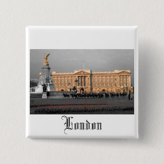 Bóton Quadrado 5.08cm Buckingham Palace Londres