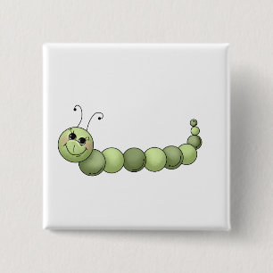 Bóton Quadrado 5.08cm Buggin você · Caterpillar de sorriso