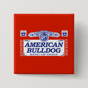 Bóton Quadrado 5.08cm Buldogue americano