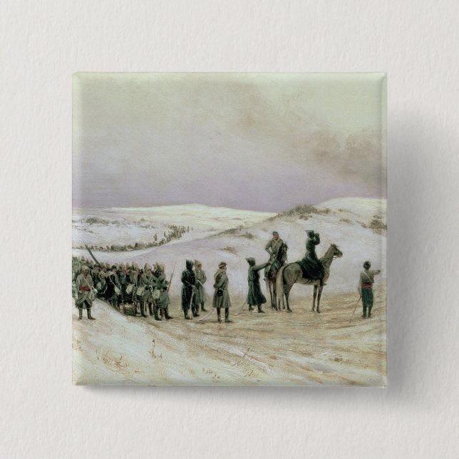 Bóton Quadrado 5.08cm Bulgária (Frente)