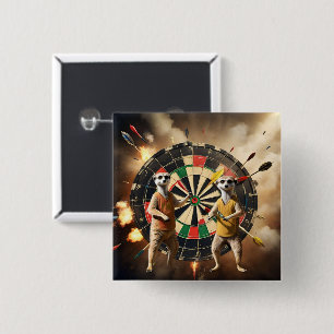 Bóton Quadrado 5.08cm Bullseye Burrow: Meerkat Dart League,