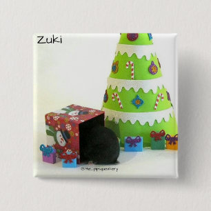 Bóton Quadrado 5.08cm Bumbum do hamster!