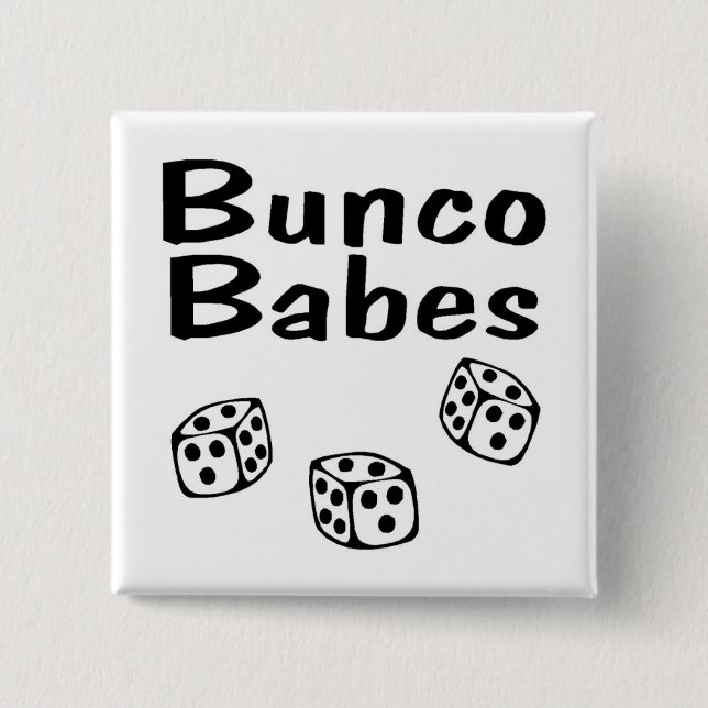 Bóton Quadrado 5.08cm Bunco Babes (Frente)