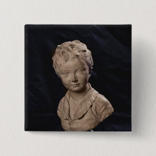 Bóton Quadrado 5.08cm Busto de Alexandre Brongniart