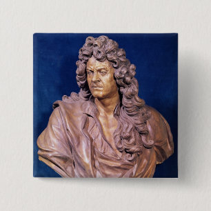 Bóton Quadrado 5.08cm Busto de Jean Baptiste Lully