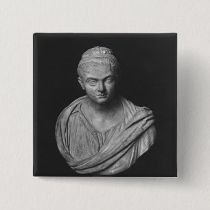 Bóton Quadrado 5.08cm Busto de Julia Mamaea
