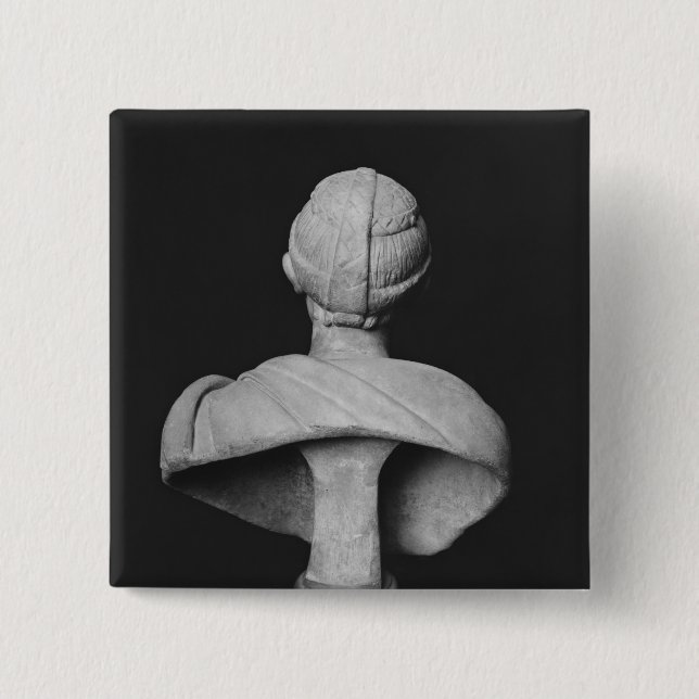 Bóton Quadrado 5.08cm Busto de Julia Mamaea (Frente)
