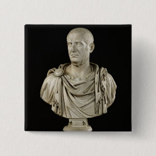 Bóton Quadrado 5.08cm Busto de Marcus Claudius Tácito