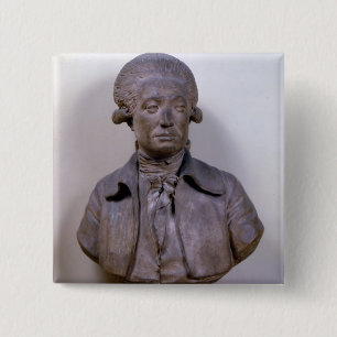 Bóton Quadrado 5.08cm Busto de Marie Jean Antoine Nicolas