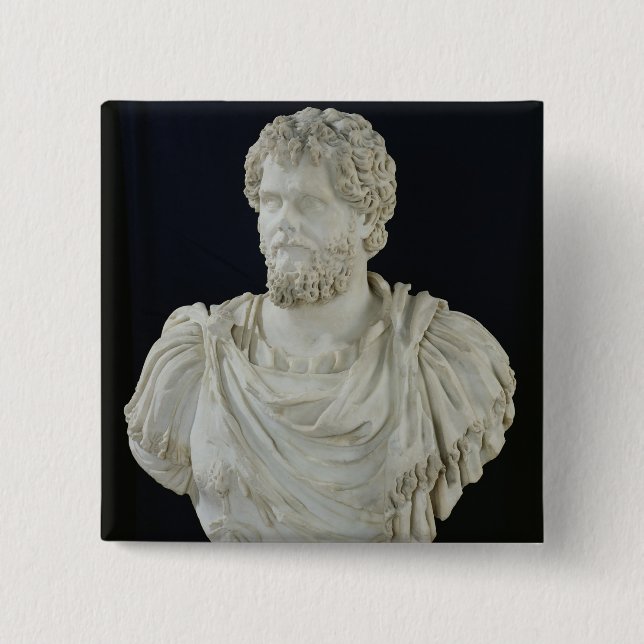 Bóton Quadrado 5.08cm Busto de Septimus Severus (Frente)