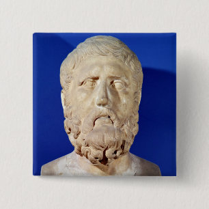 Bóton Quadrado 5.08cm Busto de Zeno de Citium
