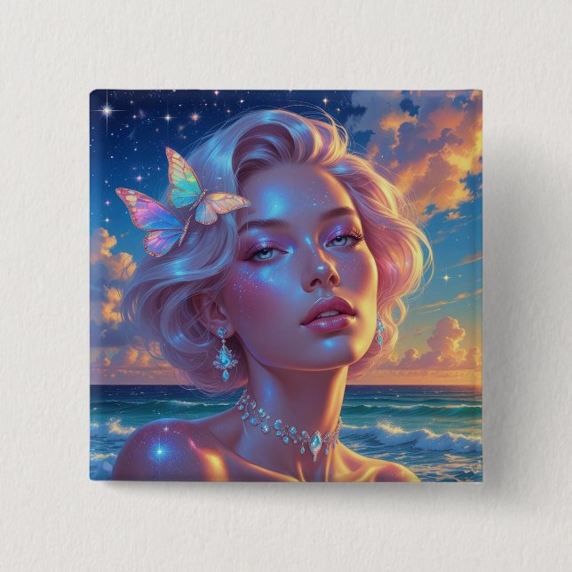 Bóton Quadrado 5.08cm Button (Frente)