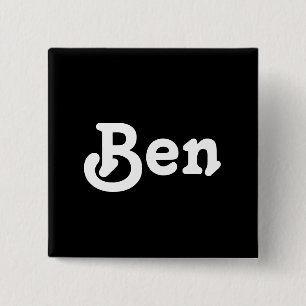 Bóton Quadrado 5.08cm Button Ben
