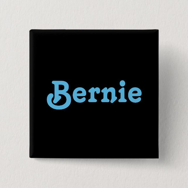 Bóton Quadrado 5.08cm Button Bernie (Frente)