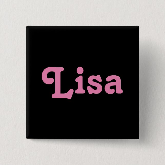Bóton Quadrado 5.08cm Button Lisa (Frente)