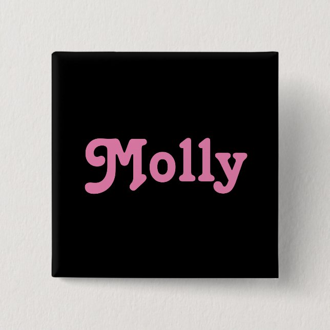 Bóton Quadrado 5.08cm Button Molly (Frente)