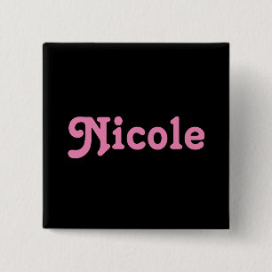 Bóton Quadrado 5.08cm Button Nicole