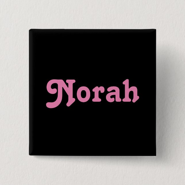 Bóton Quadrado 5.08cm Button Norah (Frente)