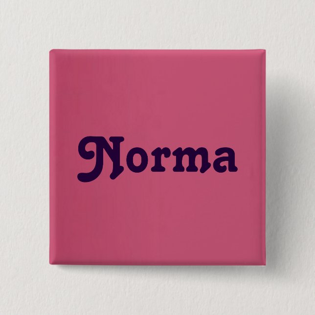 Bóton Quadrado 5.08cm Button Norma (Frente)