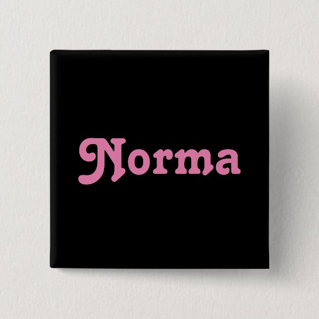 Bóton Quadrado 5.08cm Button Norma (Frente)
