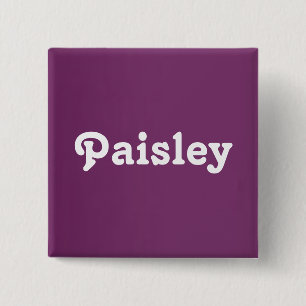 Bóton Quadrado 5.08cm Button Paisley
