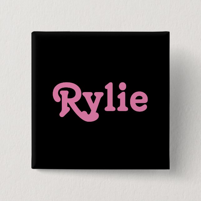Bóton Quadrado 5.08cm Button Rylie (Frente)