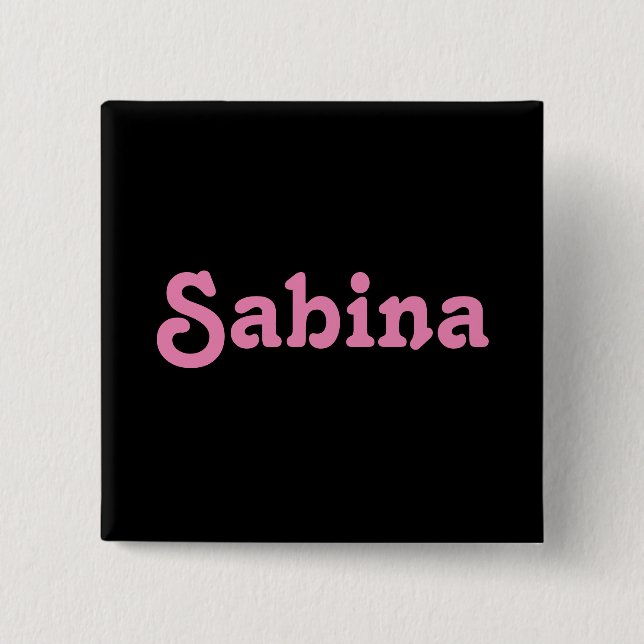 Bóton Quadrado 5.08cm Button Sabina (Frente)