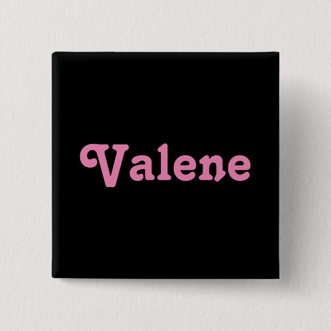 Bóton Quadrado 5.08cm Button Valene (Frente)