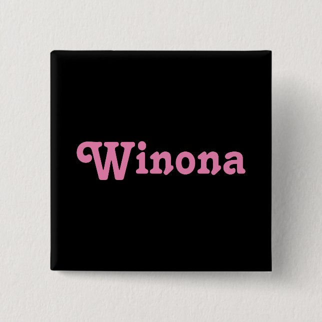 Bóton Quadrado 5.08cm Button Winona (Frente)