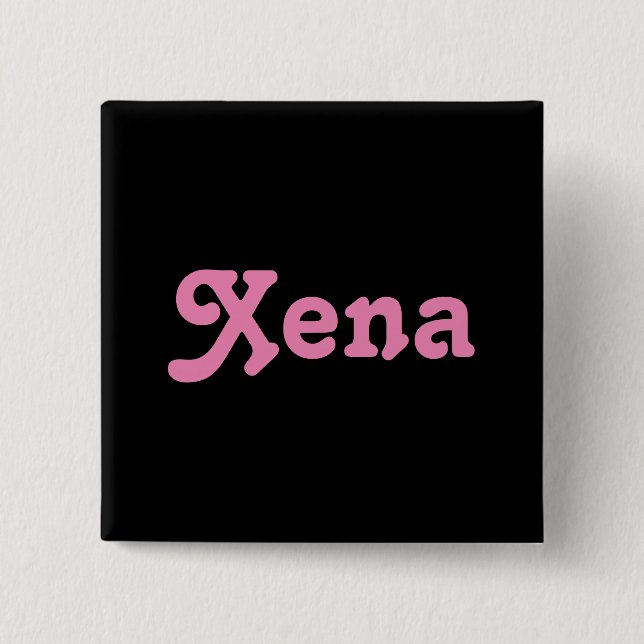 Bóton Quadrado 5.08cm Button Xena (Frente)