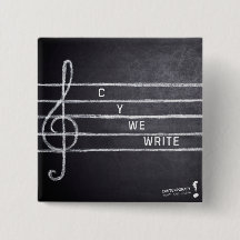 C Y Nós Escrevemos Botão Pin