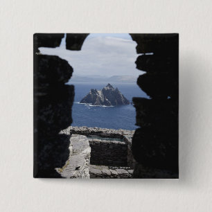 Bóton Quadrado 5.08cm Cabanas de pedra Clochanson Skellig Michael da
