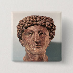 Bóton Quadrado 5.08cm Cabeça de Apollo, de Lillebonne