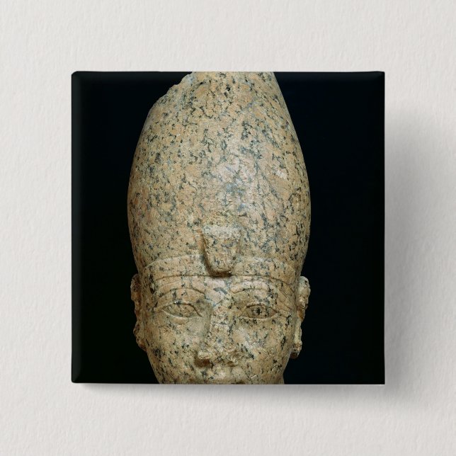 Bóton Quadrado 5.08cm Cabeça de Hatshepsut (Frente)