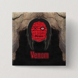 Bóton Quadrado 5.08cm Cabeças Voodoo ~ Caverna