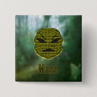 Bóton Quadrado 5.08cm Cabeças Voodoo ~ Pântano